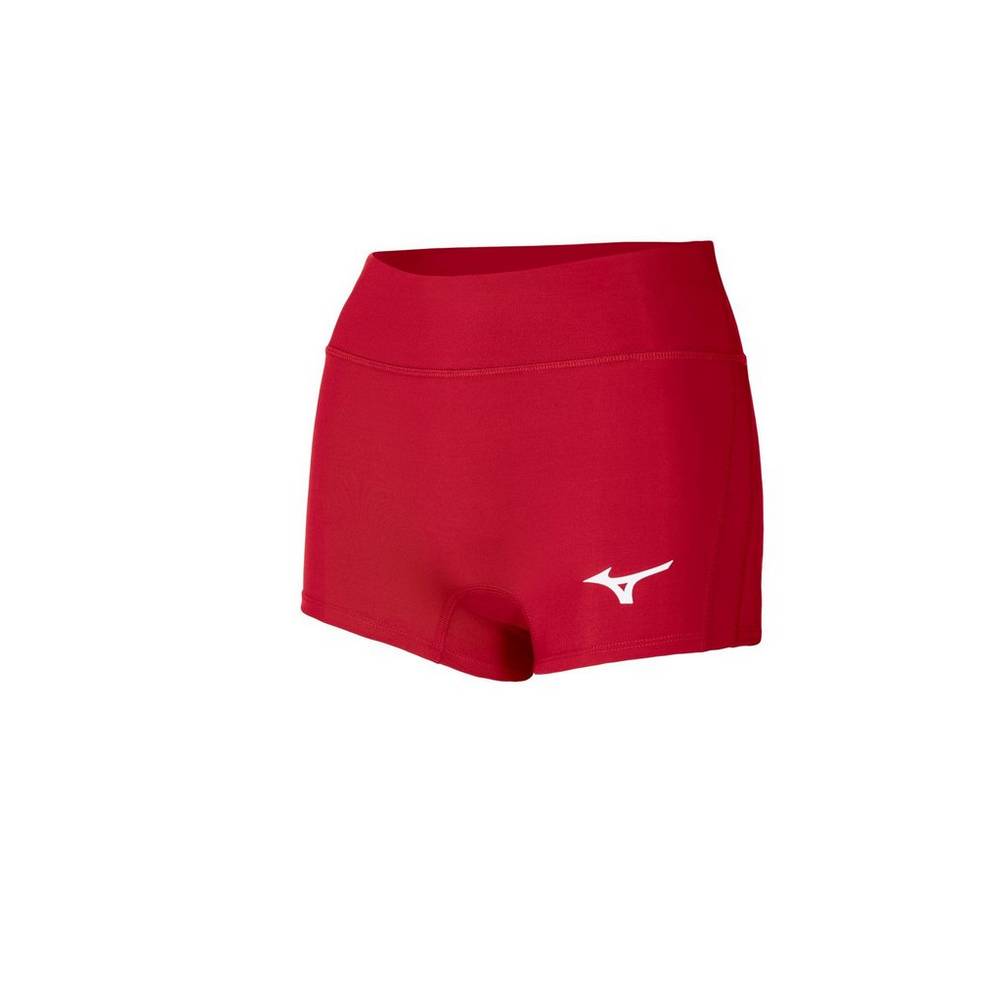 Pantalones Cortos Mizuno Voleibol Apex 2.5" Inseam Para Mujer Rojos 6128704-NW